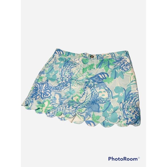Lilly Pulitzer Pants - LILLY PULITZER COLETTE SCALLOP HEM SKORT WHISPER BLUE SZ 10 NEW WITH TAGS